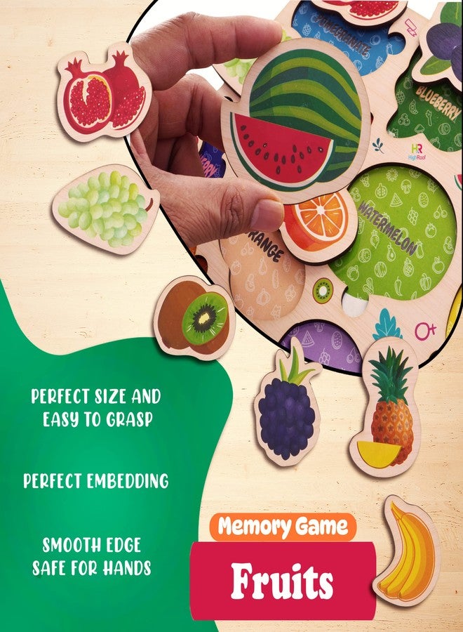 HighRoof Wooden Fruits Puzzle for Kids - Engaging and Educational Toy for Cognitive Development and Problem-Solving Skills - Image 4